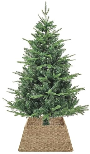 vidaXL Weihnachtsbaumkragen Braun 70 x 70 x 28 cm das Seegras