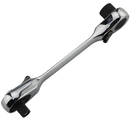 Platzsparender 99-mm-Ratschenschlüssel, 72 Zähne, 1/4-Zoll-Antrieb, doppelseitiger Mechanismus, Ratschen-Steckschlüssel, Ratschenschlüssel