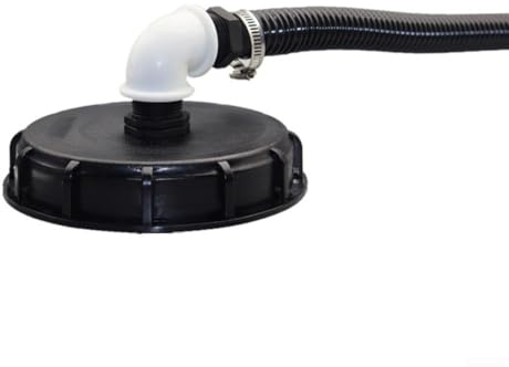Cushteg IBC Abdeckschlauch-Set für automatische Füllmaschine DN150 mit Spiralschlauch 25/32 mm Anschluss Set inkl. Klemmen Düse und Kappe (25 mm)