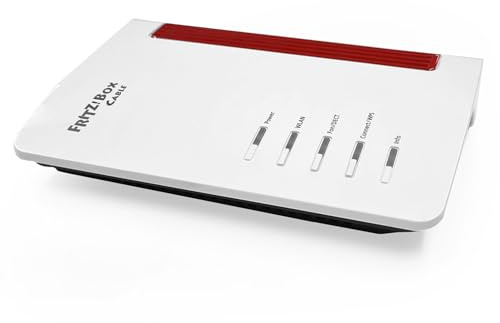 AVM FRITZ!Box 6660 Cable – Ideal als Mesh Repeater oder Access Point, Wi-Fi 6 Router, Dualband WLAN, Gigabit-LAN, hohe WLAN-Abdeckung - Nicht für Kabelanschlüsse aktivierbar - (Generalüberholt)