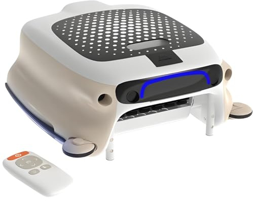 STWBHW Skimmer robótico for Piscinas, Limpiador robótico de Piscinas, Skimmer automático inalámbrico con Capacidad de 10 litros y Espuma antiatascos, for Piscinas Interiores y Exteriores