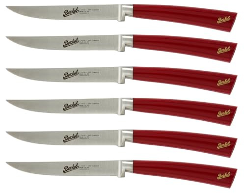 Elegance Set 6 coltelli bistecca Rosso