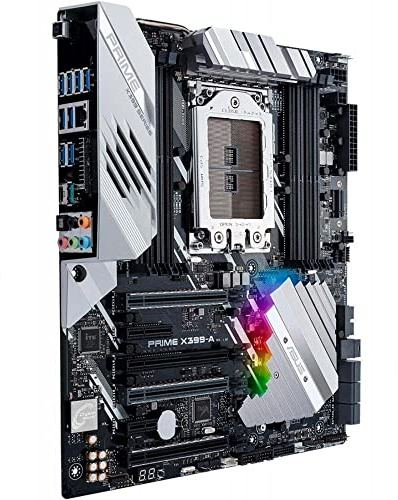 ASUS Prime X399-A AMD Threadripper TR4 DDR4 M.2 U.2 X 399 EATX HEDT Motherboard mit USB 3.1 Gen2, Aura Sync RGB Beleuchtung und 3D-Druckhalterungen