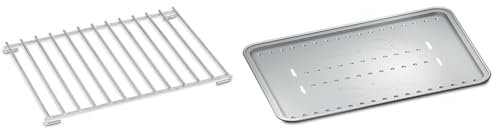 Weber Bundle Roasting Rack - Small fits Q1000 BBQ & Q100 Series Barbeques BBQ Grill Roaster, Q Rack Top Tray Premium Quality Reusable BBQ Accessories,Outdoor Cooking & Grilling - Silver (6563)