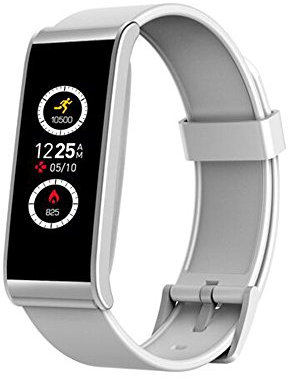 MYKRONOZ ZEFIT4 HR Pulsera de actividad, Blanco y Plata