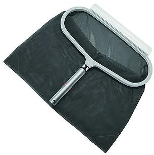 jardiboutique - Épuisette de Fond Piscine a Grand Filet avec Cadre alu Gamme Luxe, Tous Couleur alu.