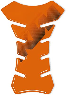 4R Quattroerre.it 18157 Paraserbatoio Tank Pad Adesivo 3D per Moto, Arancio KTM