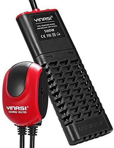 PTC Aquarium Heater, Electronic Constant Temperature Heating Rod, Submersible Auto Adjustable Thermostat Heater with Suction Cup,1200W