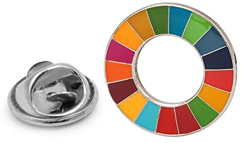 Gemelolandia | Pin de Solapa Agenda 2030 Objetivos de Desarrollo Sostenible de las Naciones Unidas ODS 25mm | Pines Originales Para Regalar