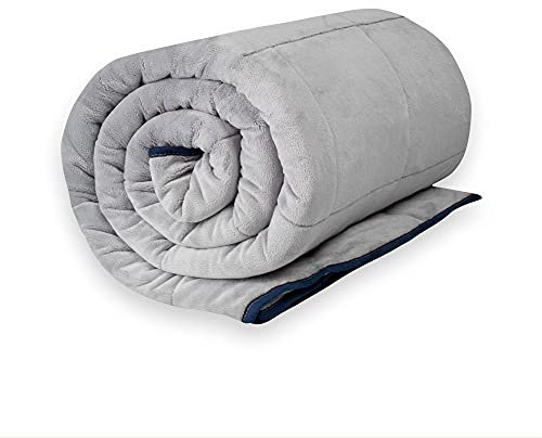 Wrap-Ninja Gewichtsdecke Therapiedecke Schwere Decke aus Plüsch mit Glasperlen für Bessere Schlaf Angst Stress reduzierend für Erwachsene Größe 135x200cm, 9kg