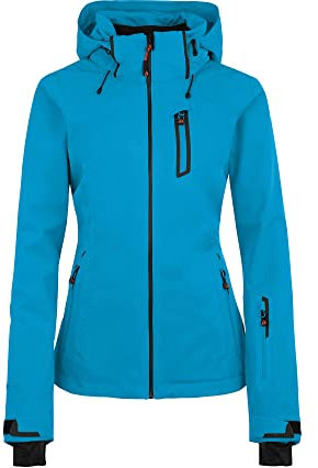 Bergson Nice Light | Damen Skijacke & Outdoorjacke, gefüttert, 20000 mm Wassersäule, Hawaiian Ocean [343], 50 - Damen