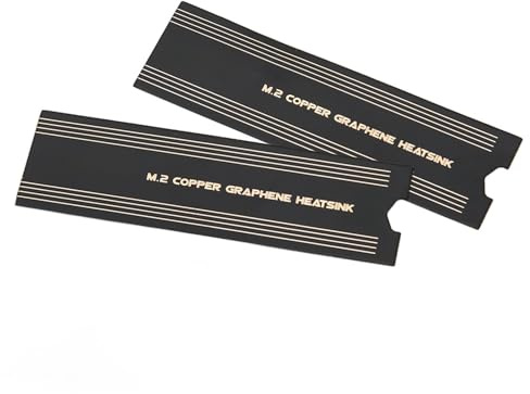 Dpofirs Conducibilità Termica del Dissipatore di Calore in Rame con Rivestimento in Grafene SSD M.2, Radiatore SSD per PC Portatile Dissipatore di Calore in Grafene in Rame