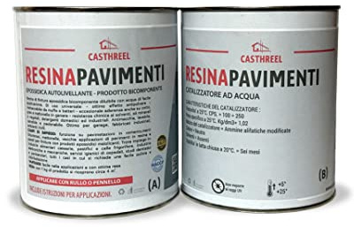 RESINA PER PAVIMENTI- EPOSSIDICA CERTIFICATA HACCP-ALTA DUREZZA -LAVABILE (20KG, GRIGIO SCURO)