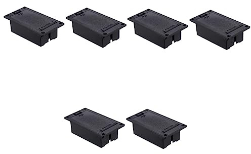 Milisten Lot De 3 Compartiments De Piles De Remplacement Pour Pour Guitare Basse Boîtier De Piles 9 V Support De Piles Sans Métal Ni Vis 2 Pièces X 3