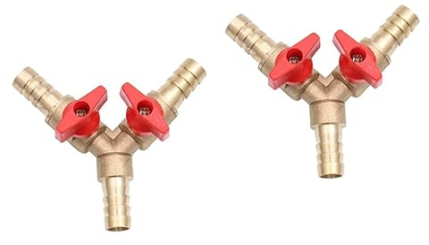 BESTonZON 2pezzi Gas Valve Facilità Installazione Clamp Per Distribuzione Gas Resistente