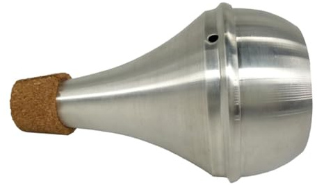 Mikinona Aluminium Kork Trompetendämpfer Für Trompete Und Horn Leichter Übungsdämpfer Mit Geradem Design Langlebiges Messingzubehör Für Leises Spielen Zuhause