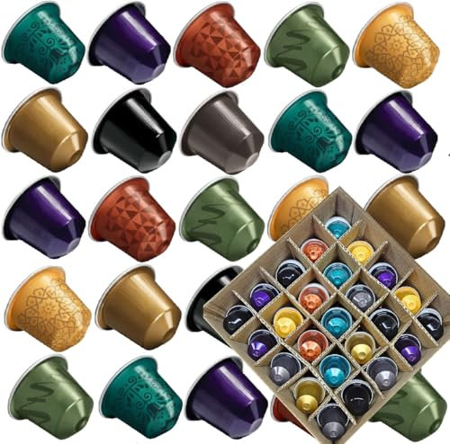 25x STRONG Roast Coffee Capsules Compatible with Nespresso Original Machines – Bold Flavour Gift Box with Free Treats