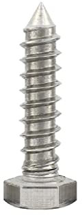 1/2 Stück M8 M10 M12 Länge 25–150 mm 304 Edelstahl Selbstaußensechskant Sechskant Standard-Holzschrauben Bolzen(80mm,M8 (2pcs))