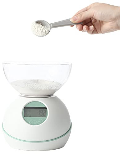 Elektronische Messlöffel Küchenwaage Digital für präzises Wiegen in Gramm und Unzen, food scale für Backen, Digitalwaage， Küchenwaagen, Kitchen Scale, Kochen, Kaffee, Mehl