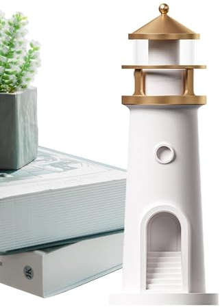 COMFOLIVING Luz nocturna costera, luz nocturna LED náutica | Lámpara de mesa creativa - Proyector de luna luz nocturna para dormitorio, sala de estar y cama, iluminación ambiental de temática náutica