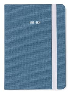 Letts of London akademischer Kalender Raw A6 Woche auf 2 Seiten multilanguage Teal 25/26