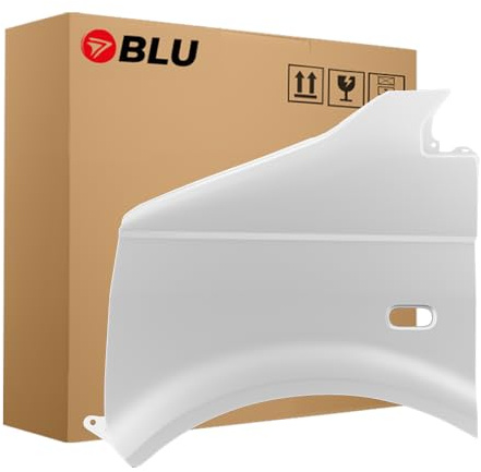BLU Premium Kotflügel Passend für VW Volkswagen Transporter T5 / Multivan R902 Links Weiss | 2003-2015 | Vorderseite Vorne | Verzinkt & Lackiert | Einbaufertig