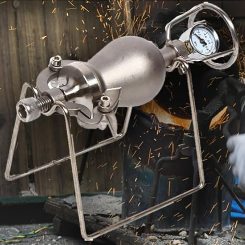 Popcorn Machine Chinese Vintage Popcorn Machine, 304 Stainless Steel Mini Hand Popcorn Machine with Manual Crank with Stand, for Family Gatherings Study Party Popcorn Cannon
