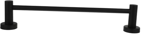 FOYTOKI 304 Stainless Steel Adjustable Hand Towel Rod Single Bar Bathroom Wall-mounted Towel Hanger Black Rust-resistant Kitchen and Bathroom Storage