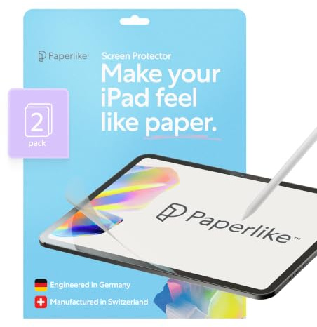 Paperlike® 3 Skärmskydd för iPad (A16) & iPad (10:e generationen) | Den originala papperskänslan, utvecklad för stress- och bubbelfri applicering (Butterfly), skyddar Pencil-spetsen