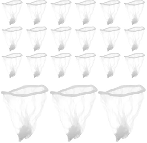OSALADI Lot de 200 Filtres pour Évier Cuisine en Maille Plastique Blanc de Rangement, Design Réutilisable pour Maisons et Hôtels