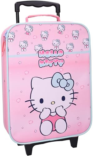 Hello Kitty Trolley Koffer Kindertrolley Pink Kinderkoffer für Mädchen