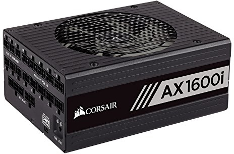 Corsair AX1600i digitales PC-Netzteil (Voll-Modulares Kabelmanagement, 80 Plus Titanium, 1600 Watt, EU)
