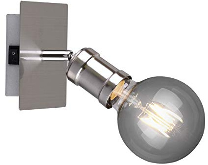 Trio Leuchten Wandleuchte Carl 800570107, Metall Nickel matt, exkl. 1x E27