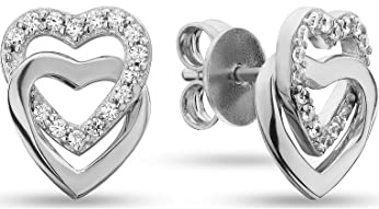 JETTE JETTE Damen-Ohrstecker 925er Silber 30 Zirkonia