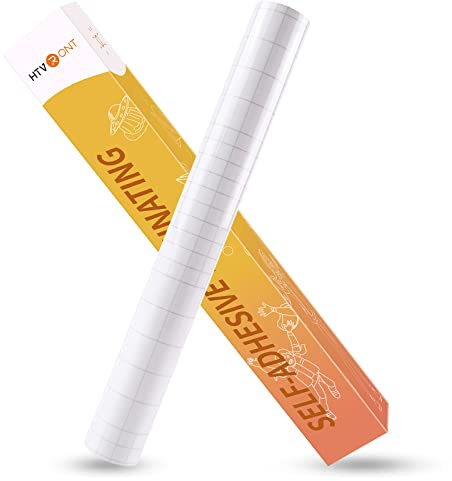 HTVRONT Rotolo di vinile trasparente autoadesivo per laminazione, 30,5 x 4,5 m, pellicola non termica per laminazione, non necessita di macchinari, per adesivi