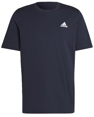 Adidas Herren Essentials Single Jersey Embroidered Small Logo Tee, Legend Ink, L