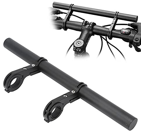 Bike Handlebar Extender 30cm Aluminum Alloy Universal Extension Bar Double Mount Bracket for Light GPS Phone Camera