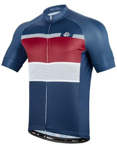 ROTTO Maillot Ciclismo Hombre Camiseta Ciclismo Manga Corta Maillot MTB Serie de línea Simple