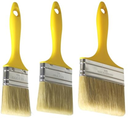 DD Composite Laminierpinsel Sets Flachpinsel Kunststoffstiel verzinkte Zwinge