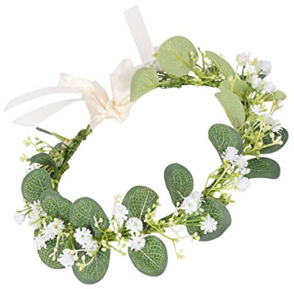 DOITOOL Blumenkranz Haarreif Mit Verstellbarem Band Eleganter Kopfschmuck Für Fotoshootings Und Festivals Mit Realistisch Gestalteten Blumen Und Blättern Hautfreundlich Und Rutschfest
