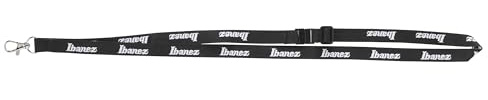 IBANEZ Lanyard Black, White Logos