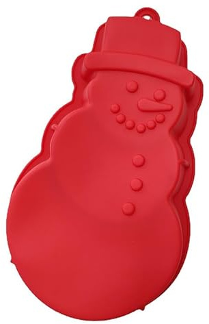 XBHGSY Tortenformen Silikon Weihnachts Schneemann Kuchenform Schokoladen Brotform Mousse Toast Backform