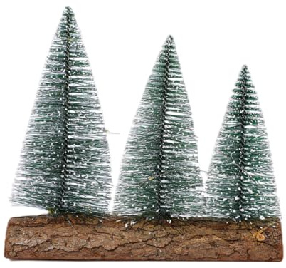 Weihnachtsbaum mit Lichtern 3 Stück Tabletop Weihnachtsbaum mit Lichtern Mini Künstlicher Weihnachtsbaum mit LED Lichterketten Weihnachtsfeier Dekoration Miniatur Tischdekoration