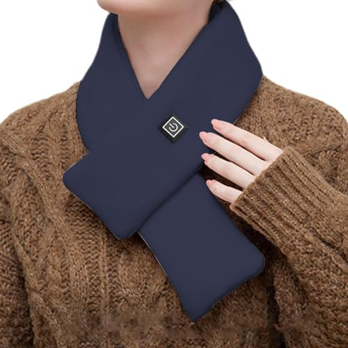 Back Products, Almohadillas de calor para bufanda eléctrica para clima frío, calentador de cuello con calor ajustable, almohadilla térmica para cuello