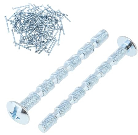 Smgda 100 Pack M4 x 45mm Truss Head Break Away Screws, Slotted Machine Thread Phillips Head Breakaway Machine Screws