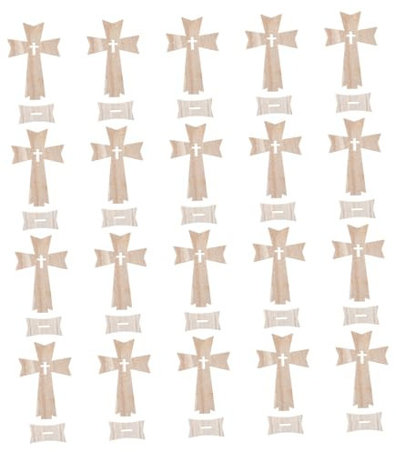 NUOBESTY 20stücke Teiliges Set Kreuz Dekoration Stilvolles Wohnaccessoire Für Schlafzimmer Und Büro Für Feiertage Und Kreative Bastelprojekte