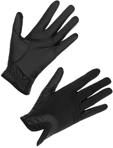 Covalliero Guantes de Montar Ulanta, Negro, XS