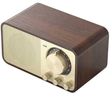 TGPGZHZFNA Bluetooth Haut-Parleur Retro Classic Soundbox LA CHAÎNE Hi-FI Stereo Surround Super Bass Subwoofer AUX FM Système de Son Radio for Ordinateur Enceinte bibliothèque
