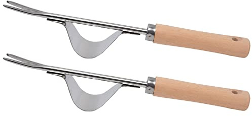 Jeffergarden Abziehwerkzeug, Unkrautjäter mit Glänzendem Griff, Garten-Handjäter, Einfache Bedienung, Unkrautjäter für Löwenzahn, Distel, Krabbengras