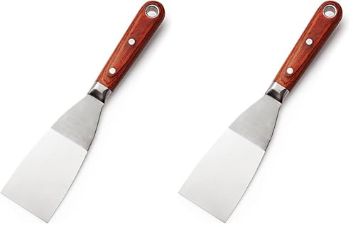 Dekton Stainless Steel Fill Knife Decorators Joint Tang Scraper 2 (50mm) (Pack of 2)